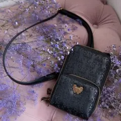 ANNA SUI mini じゃばら式スマホショルダー Butterfly