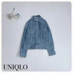 ♢【人気サイズL 美品】UNIQLO ユニクロ デニムジャケット ストレッチ