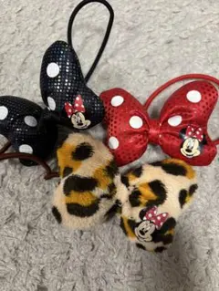 本日限定 ミニー リボンヘアゴム ディズニーリゾート カチューシャ 小さめ