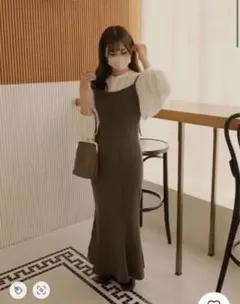 バックリボンマーメイドキャソールワンピース