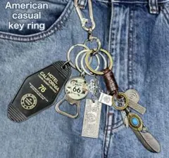 【新品・未使用】アメカジ　キーホルダー カラビナ ストリート ドル 男女兼用✨