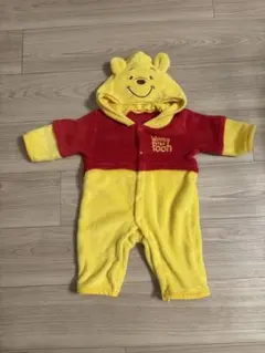 カバーオール　ロンパース ふわふわ　プーさん　ディズニー　フリース