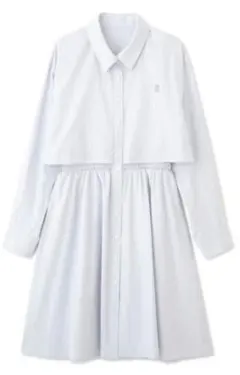 【ジルバイジルスチュアート】レイヤードミニシャツワンピース　FREE