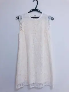 MERCURYDUO レースボトルネックワンピース