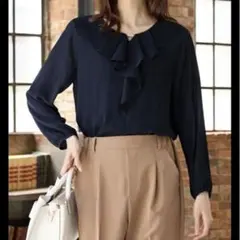 グラシア　フリルブラウス　ボウタイブラウス　ママスーツ　ママコーデ　セレモニー