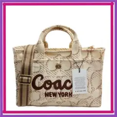 COACH カーゴ トート 34 2way ホワイト CAM70 - メルカリ