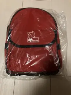 未使用　新品　大容量　キッズ リュック レッド I love animals