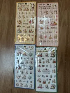 라스칼 푹신 씰 입체 씰 푸쿠푸쿠 씰 4장 세트 3D 씰