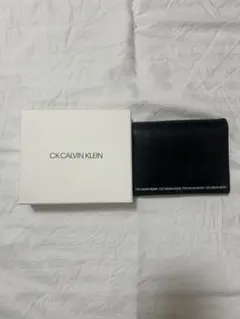 CK CALVIN KLEIN 二つ折り財布 黒
