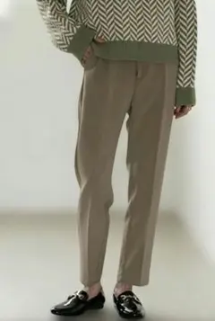 ジーラ　楽ちん&キレイ見えハイウエストパンツ　さらさらストレッチスリム