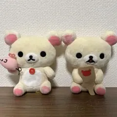 【2個セット】　サンエックス　リラックマ　ごゆるりお正月ぬいぐるみ　羽子板　子年