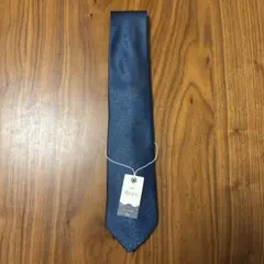 ネイビー 光沢 ネクタイ