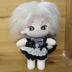 白髪黒瞳イケメン ぬいぐるみ無属性着せ替え人形コットンドール - メルカリ