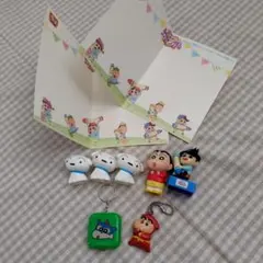 クレヨンしんちゃん　ソフビマスコットセット