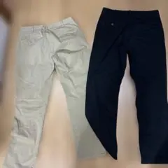 GU チノパン 82cm ベージュ 黒 2本セット