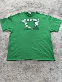 スヌーピー USA古着 Tシャツ ビッグサイズ 緑のサムネイル