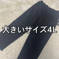 タグ付未使用品★大きいサイズ4L リラックスパンツ 通院パンツ裾ファスナー日本製