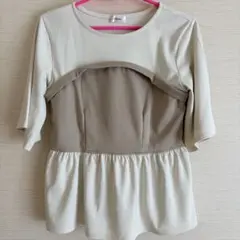 tal.by yumiしまむら　ビスチェレイヤード　プルオーバー　L トップスのサムネイル