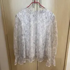 【最終値下げ】Feroux 花柄レース 長袖ブラウス ハイネックのサムネイル