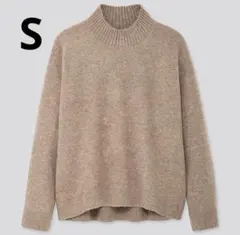 スフレヤーンモックネックセーター ニット