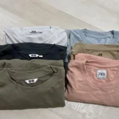 Tシャツ6枚セット（ZARA、H&M、ユニクロ、GU）