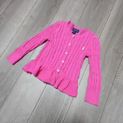 POLO RALPH LAUREN ピンク カーディガン 100cm