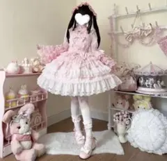 ロリータ ロリィタ 甘ロリ ジャンパースカート ジャンスカ jsk ピンク