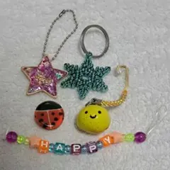 手芸・ハンドメイド用素材 ストラップ キーホルダー まとめ売り