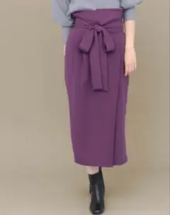 KBF+ ウエストリボンラップスカート
