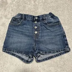 GU デニムショーツ ダークブルー☆130サイズ