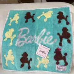 Barbie プードル柄 タオルハンカチ　未使用タグ付き