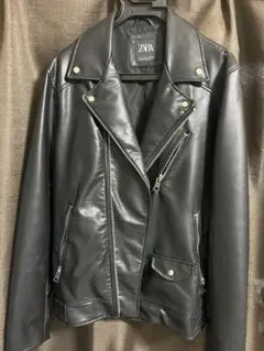 状態良好　ZARAレザージャケット　ダブルライダース　L