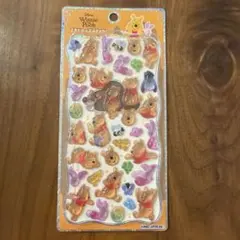 正規品　くまのプーさん　プチドロップステッカー　立体シール　ディズニー