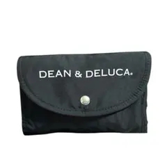 DEAN & DELUCA 折りたたみ エコバッグ ブラック ロゴ入り トート
