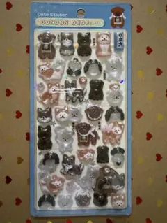 【正規品】ボンボンドロップシール 和柄 新作　日本犬