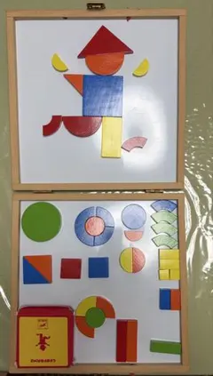 ジオフォームセットボックス　パズル タングラム 木製パズル 知育玩具