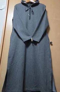 ゴールデンベア Golden Bear フード付き ストライプ ワンピース M