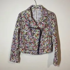 H&M 花柄 ライダース カラフル おしゃれ ポケット付き 120
