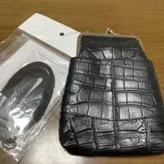 クロコダイル　斜めがけショルダー　スマホショルダーバッグ　日本製