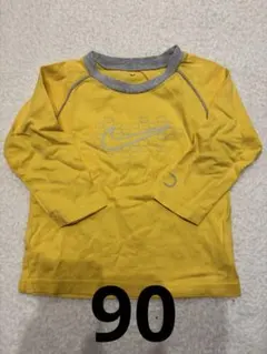 NIKE ナイキ　 Tシャツ 長袖　ロンT 90サイズ　イエローのサムネイル