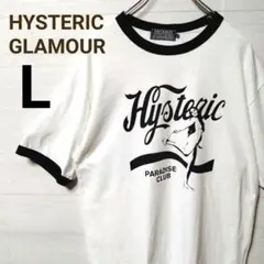 専用【人気/Ｌ】ヒステリックグラマー◆リンガーTシャツセンターロゴ 希少