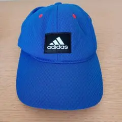 adidas メッシュキャップ 青 フリーサイズ54〜57cm