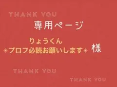 りょうくん✴︎プロフ必読お願いします✴︎様専用ページです。