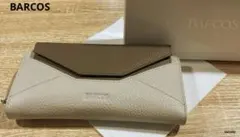 BARCOS バルコス　長財布　シュリンクレザー　バイカラー　ベロニカ