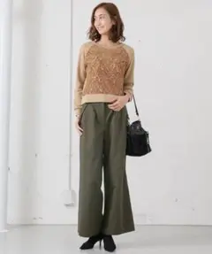 アーバンリサーチ ‧✧̣̥̇‧ワイドチノパンツ