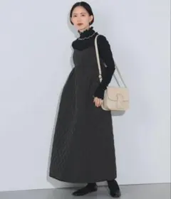 キルティング キャミワンピース