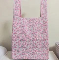 ★再販★リバティ生地使用【エコバッグ】 エコバック アシュテッド　いちご　トート
