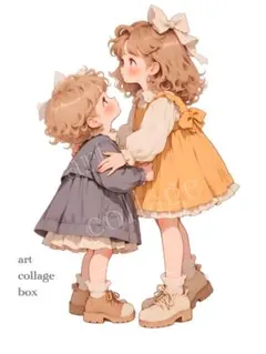 26150 おすそ分けファイル　人物ステッカー　男の子　コラージュ素材