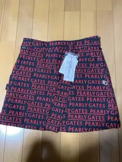 新品未使用　タグ付きPEARLY GATES ロゴプリントスカート