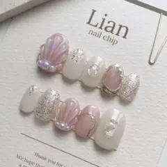 No.165【サイズオーダー】ニュアンス　貝殻　シェル　ピンク　ちゅるん